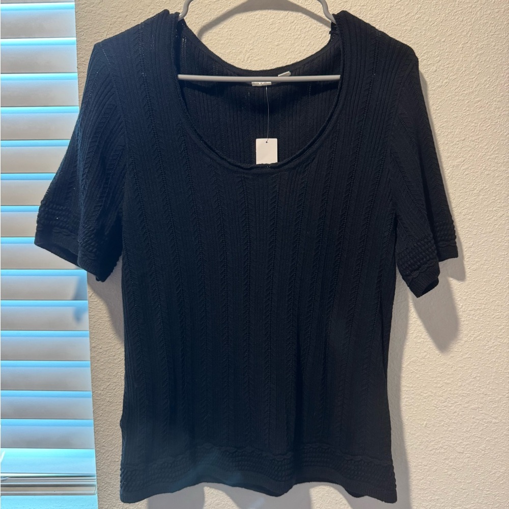 Classic Black Sweater Women's Top